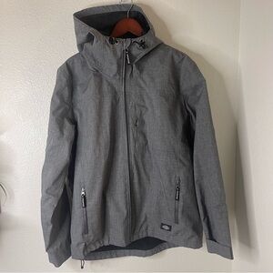 Dickies Men's Size Large Mid Weight Charcoal Windbreaker Jacket